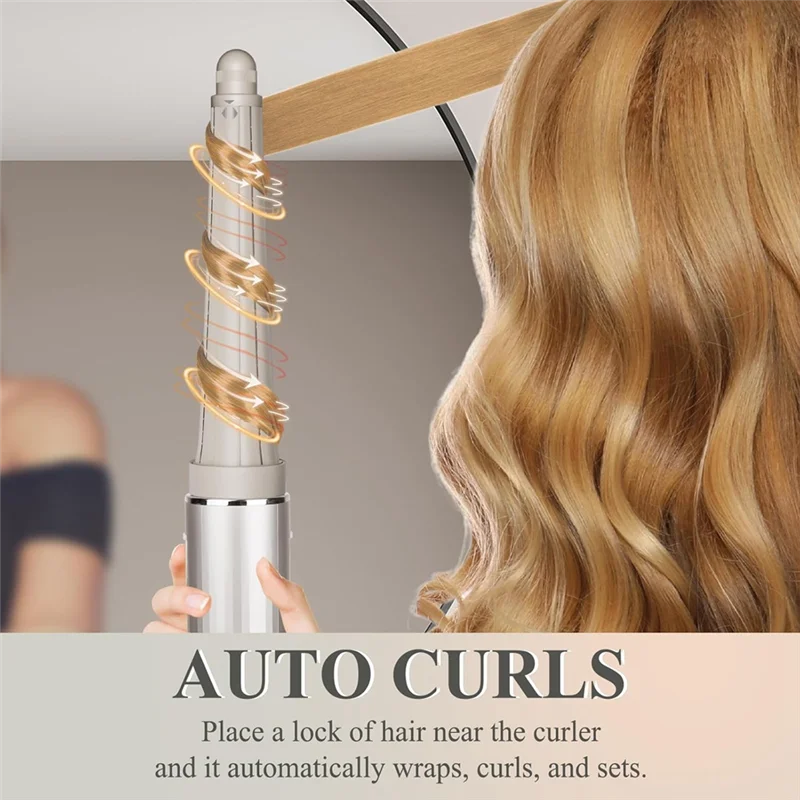 A02V-Curling Iron Long Conical Barrels For Shark Flexstyle,Auto-Wrap Curlers To Create Natural Classic Waves