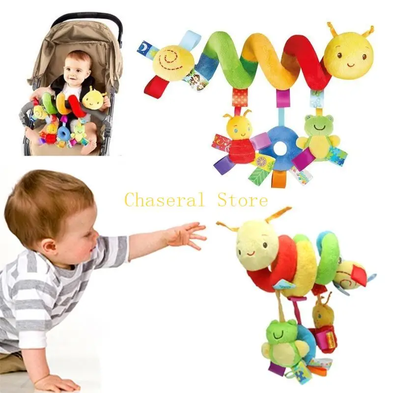 

E7CE Baby Bed Hanging Cotton Decoration with Inside Interactive Toy Infant Gift
