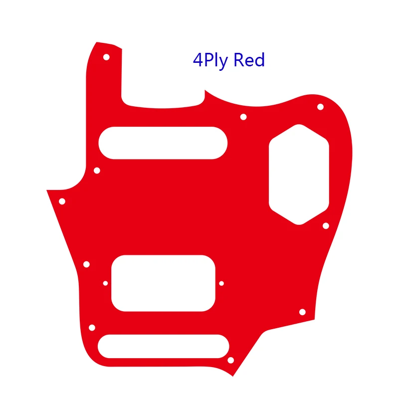 Pleroo Custom Guitar Parts - For US Jaguar SH Guitar Pickguard With Single And Humbucker Pickups Multi Color Choice