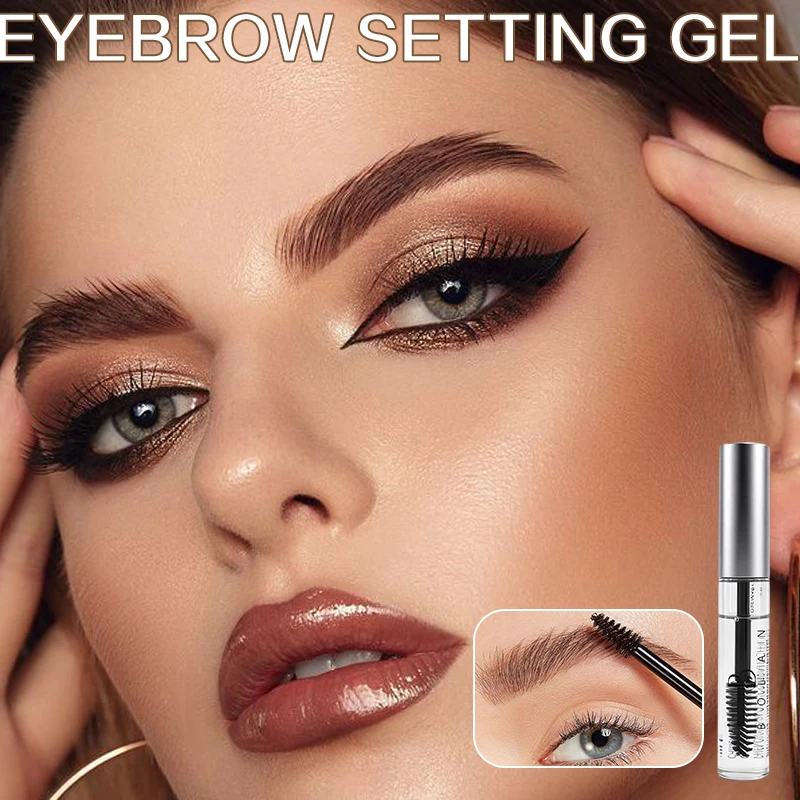 Easily defines eyebrows in seconds, waterproof and sweat-proof eyebrow pencil, quick-drying, long-lasting eyebrow shaping gel wi