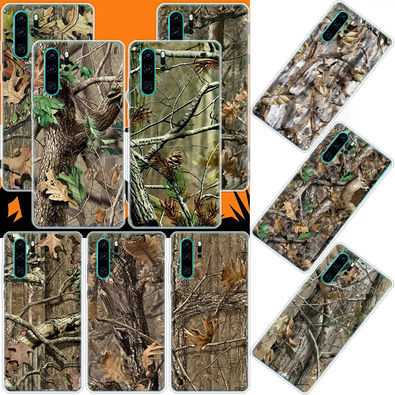 Realtree Real Tree Camo Phone Case For Huawei Mate 40 Pro 30 20 Lite 10 Huawei P30 Lite P50 Pro P40 P20 P10 Cover Coque