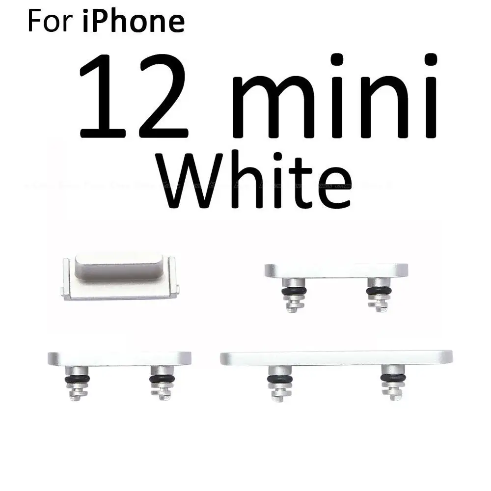 Side Button Volume Vibrate Switch Power Lock Side Mute Button Full Set For iPhone 12 mini 12 Pro Max