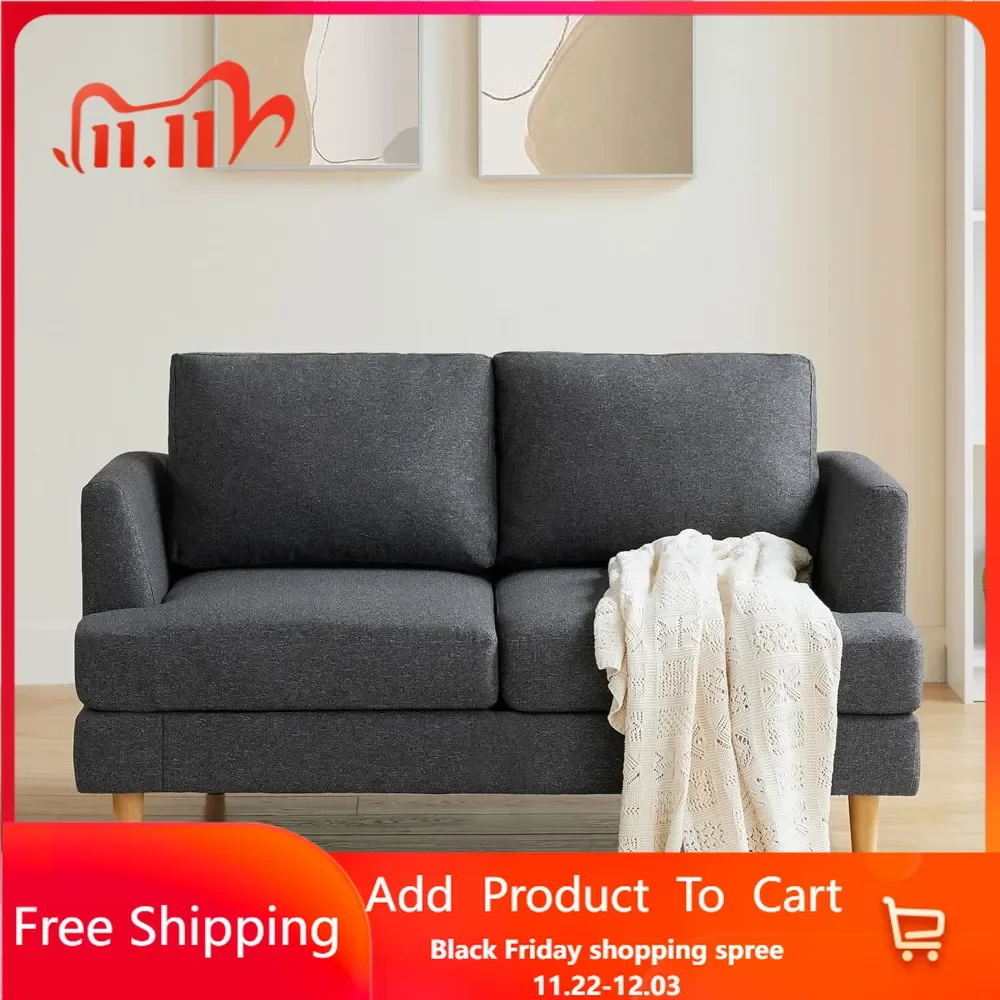 Loveseat Sofa with Deep Seats, 56