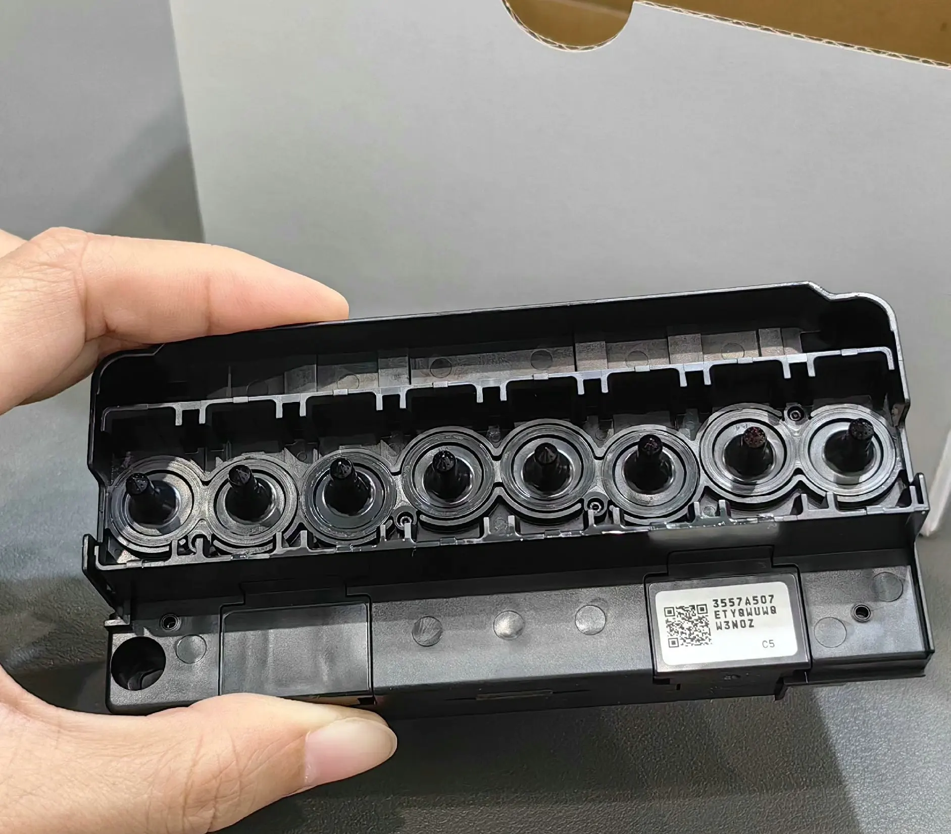 Imagem -02 - Cabeça de Impressão Desbloqueada para Epson Cabeça da Impressora Base de Água R1800 R2400 1800 2400 9880 4400 4800 Mutoh Rj900 Dx5 F158000