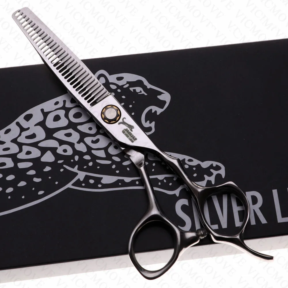 مجموعة مقصات تصفيف الشعر الاحترافية مقاس 6 بوصات + مقصات حلاقة رفيعة عالية الجودة