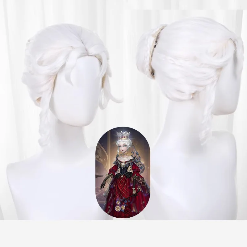 Game Identity V False Hope Bloody Queen Mary Cosplay Crown Wig Heat Resistant Synthetic Hair Halloween Party