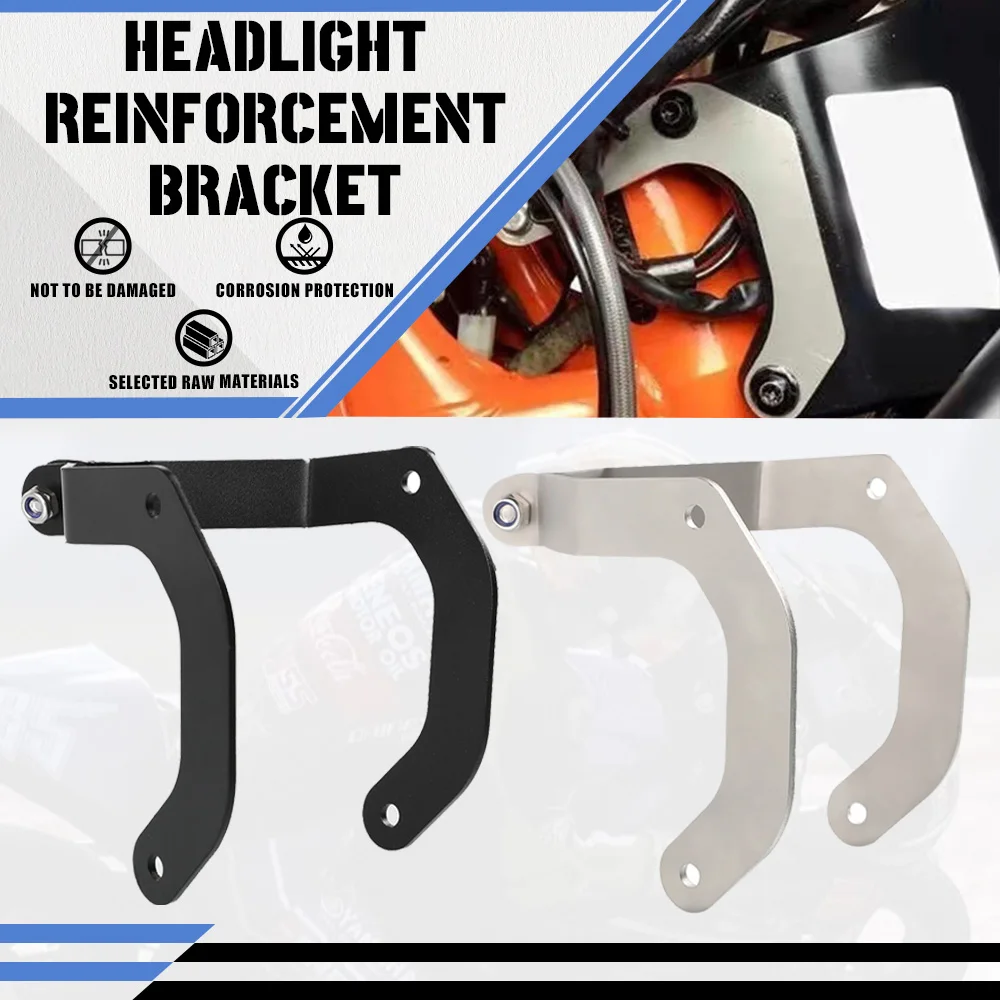 

Motorcycle Steel Neck Brace Kit For 790 890 Adventure R S ADV R/S 2019 2020 2021 790ADV 890Adv Headlight Reinforcement Bracket