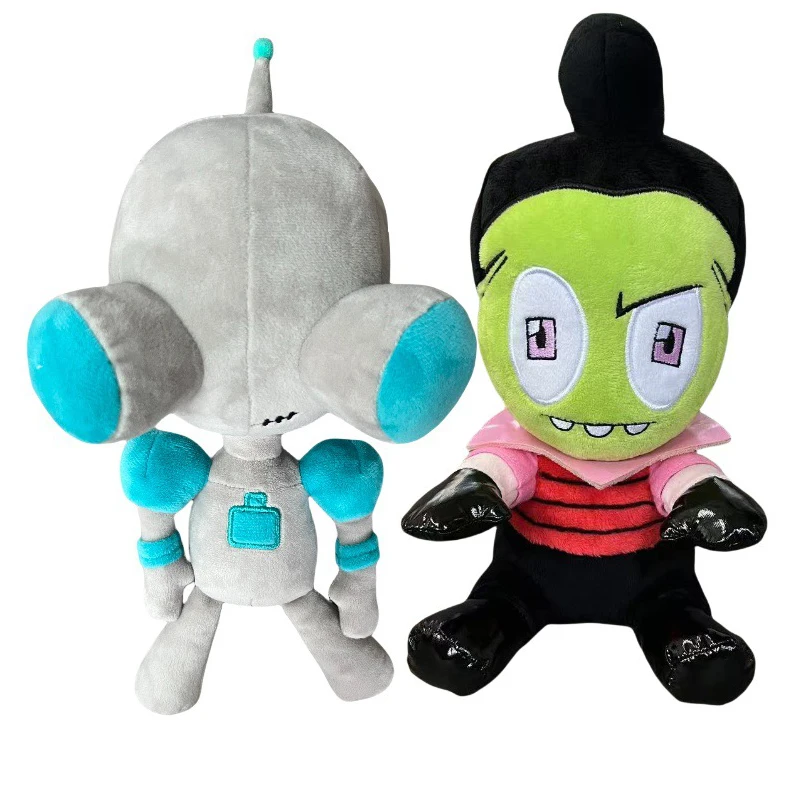 Cartoon 3D Eyes Invader ZIM Plush Doll Alien Zombie Stuffed Toys Soft Dog Animal Plushie Toy for KIds Birthday Christmas Gift