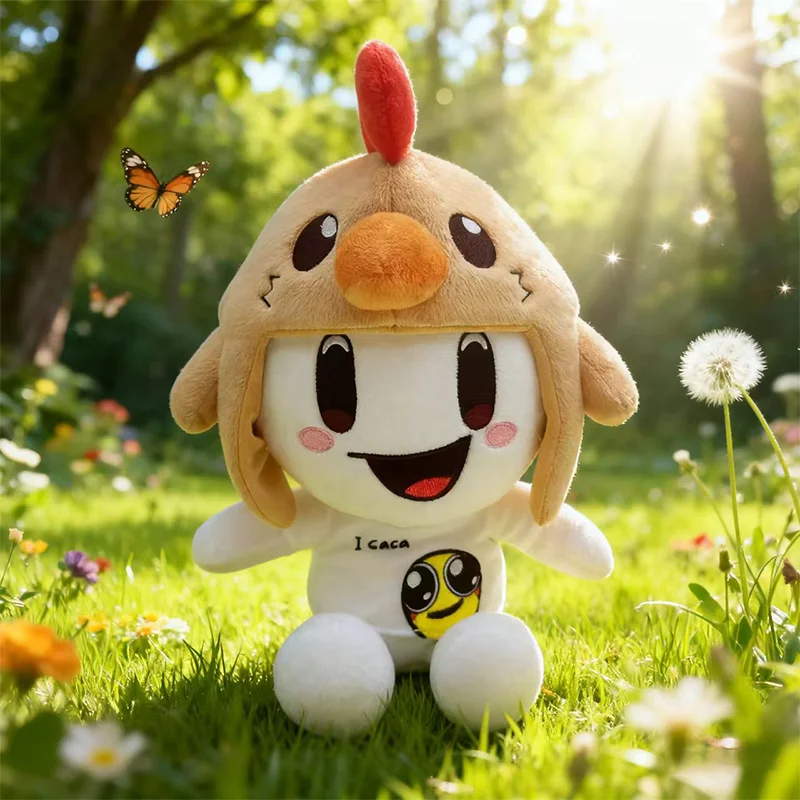 23CM lindo creativo PMishiann juguete de peluche con cabeza de pollo Animal relleno figura de Anime de dibujos animados colección periférica chico abrazando regalo