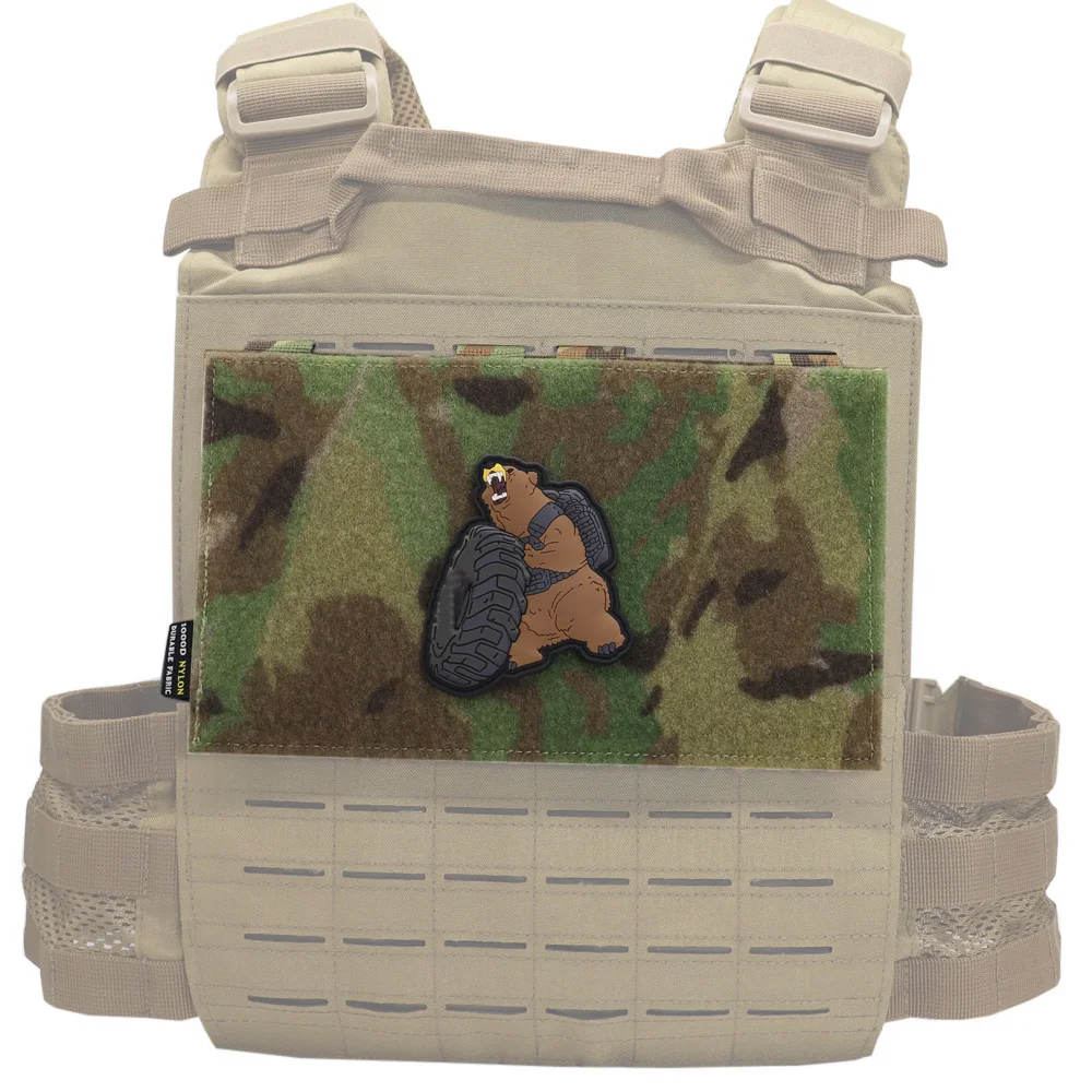 VULPO Tactical Vest Patch Molle Adapter Panel Hook&Loop Converter For Attching ID Patches EDC Tool Bag Pouch