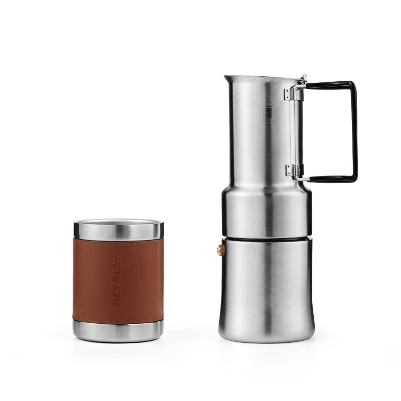 

Outdoor Mocha Pot Stainless Steel American Coffee Espresso Machine