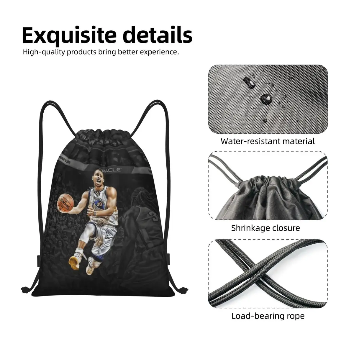 Stephens And Currys Mengshen Mengku 2023 Basketball Stars (19) Drawstring Bags Gym Bag Funny Graphic Infantry pack Cosy