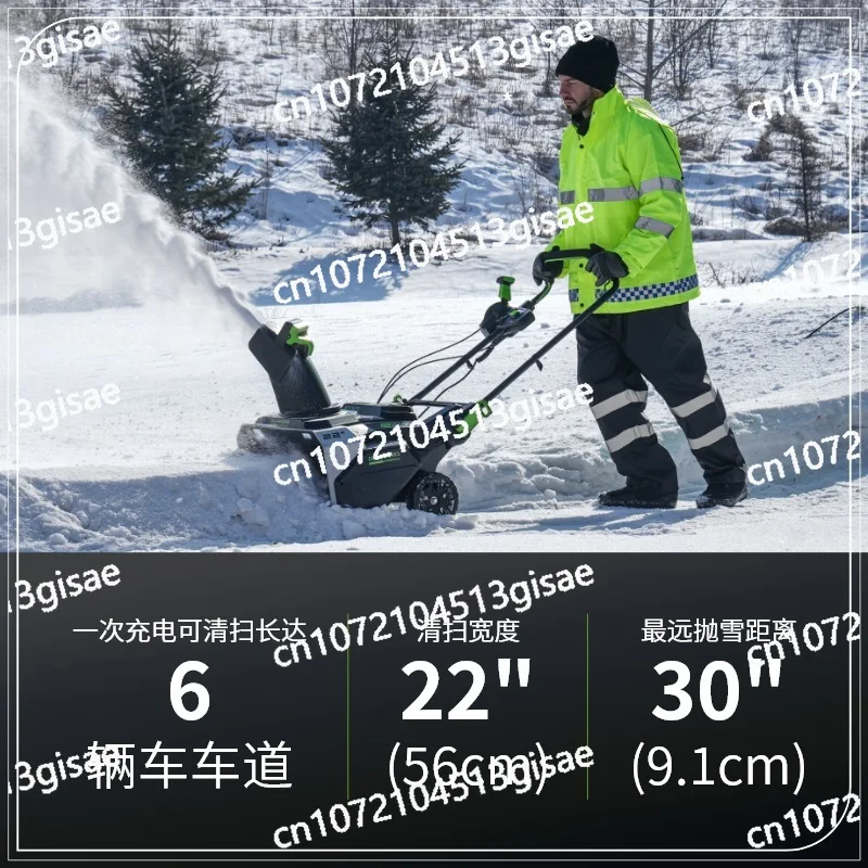 Greenworks Snow Thrower, Handheld Lithium Battery Snow Sweeper, Rechargeable Snow Shovel 40V/82V