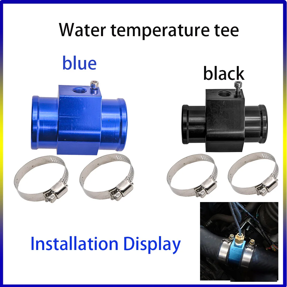 

Water Temperature Sensor Head Joint Sensor Radiator Adapter 1/8NPT 12V 24V Digital Water Temperature Gauge Voltmeter BLUE BLACK