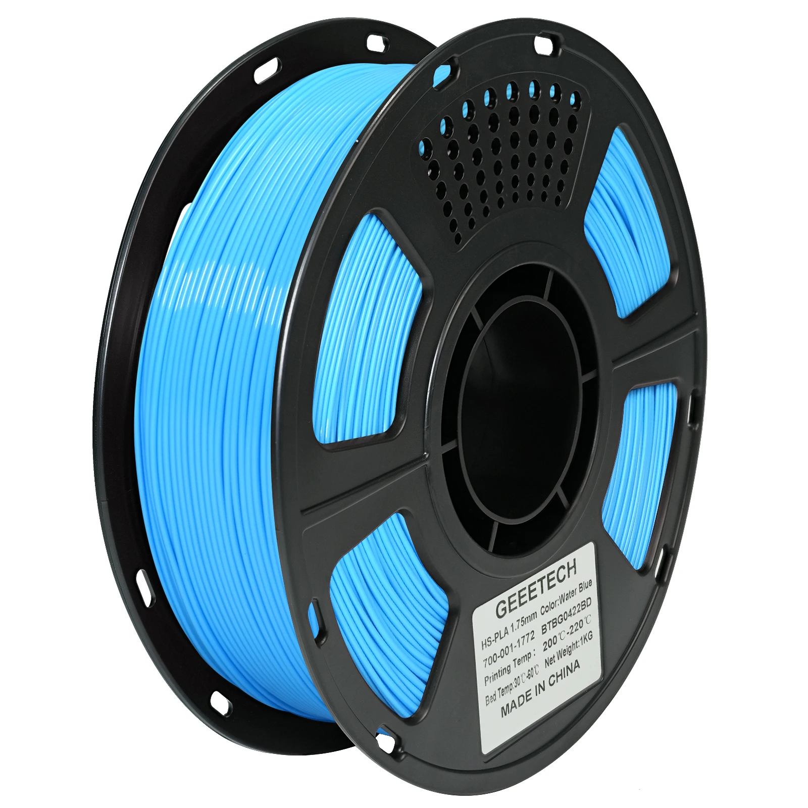 GEEETECH HS-PLA Hochgeschwindigkeits-Filament 1,75mm 1kg Sauber Gewickelt Schnelles Drucken Spule für Bambu Creality Ender 3D-Drucker
