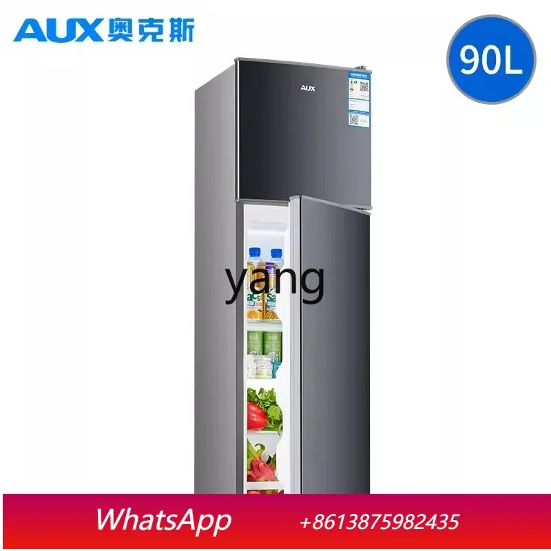 Lcx  household small refrigerator double two-door refrigerator refrigeration and freezing energy-saving dormitory rental