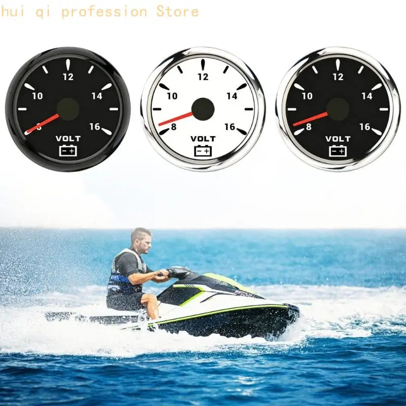 85mm Panel Mount Voltmeter Batteriespannungsanzeige für Boot Anhänger H8WE – Detail 5
