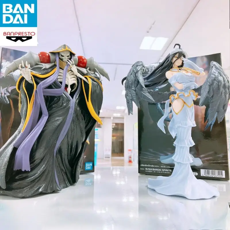 

Original Bandai Banpresto Overlord Ainz Ooal Gown Albedo PVC about 20cm Anime Figures Action Figure Model Toys Christmas Gifts