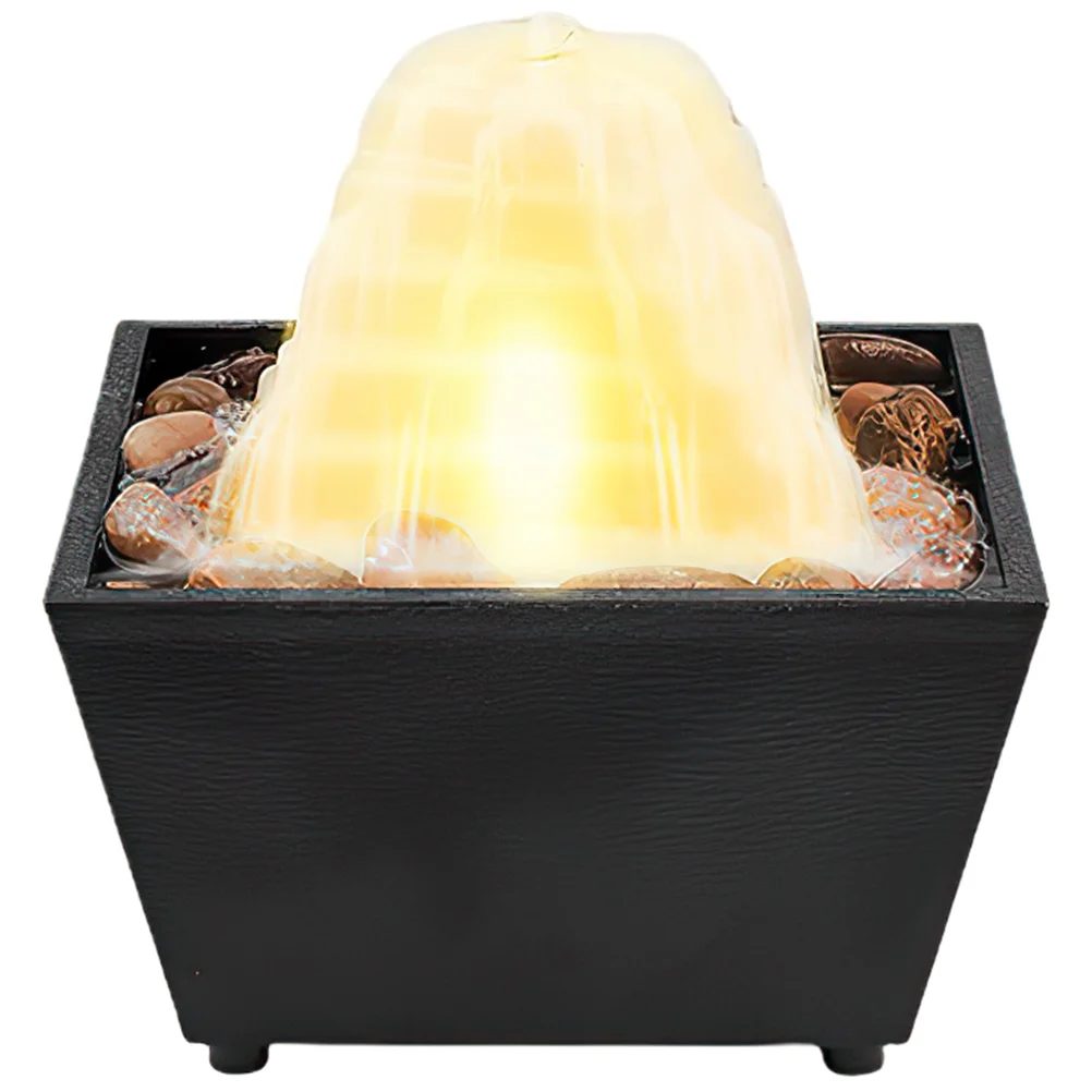 

Creative Desktop Fountain ABS Stone Mini Waterfall Relaxation Indoor Tabletop Fountains Unique Room Bedroom Office