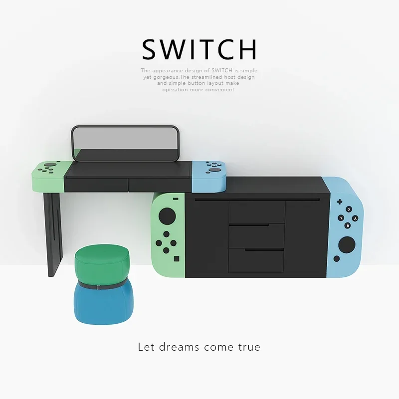 Armario de armazenamento Integrado com peito de gavetas، طاولة الزينة para quarto، simples e Moderno