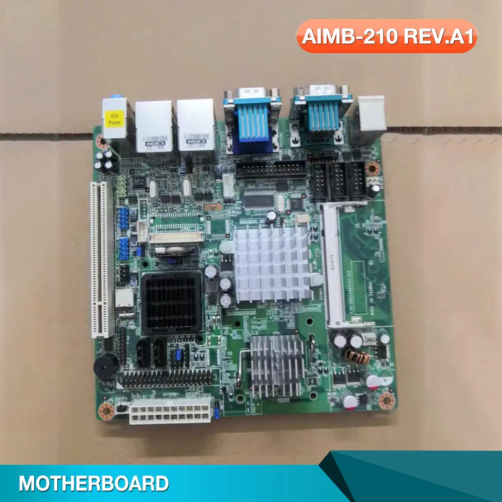 

Материнская плата для промышленного управления Advantech AIMB-210 REV.A1 с двумя сетевыми картами
