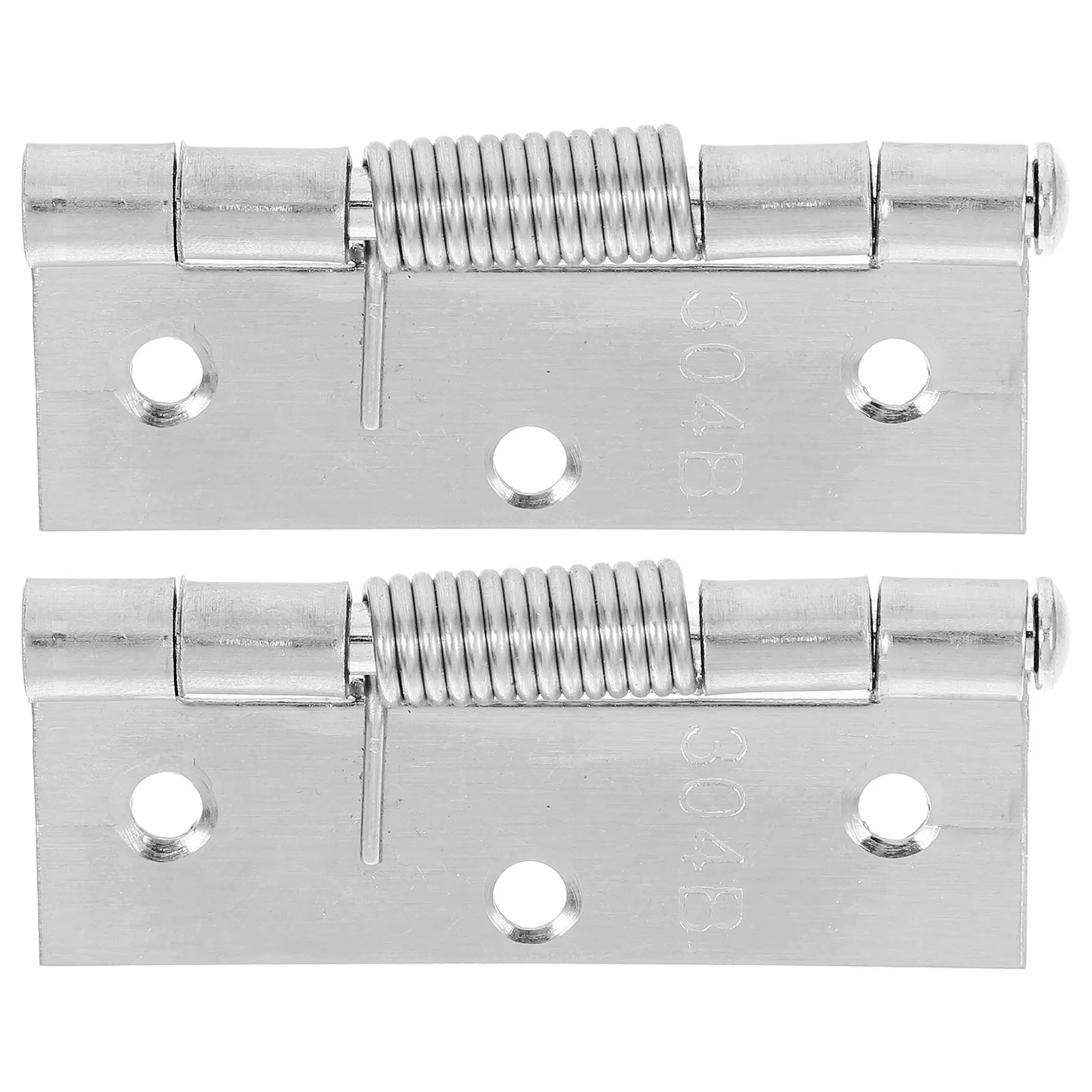 Self Closing Door Hinges 2 Pack Stainless Steel Quiet Heavy Duty for Interior Exterior Furniture Doors