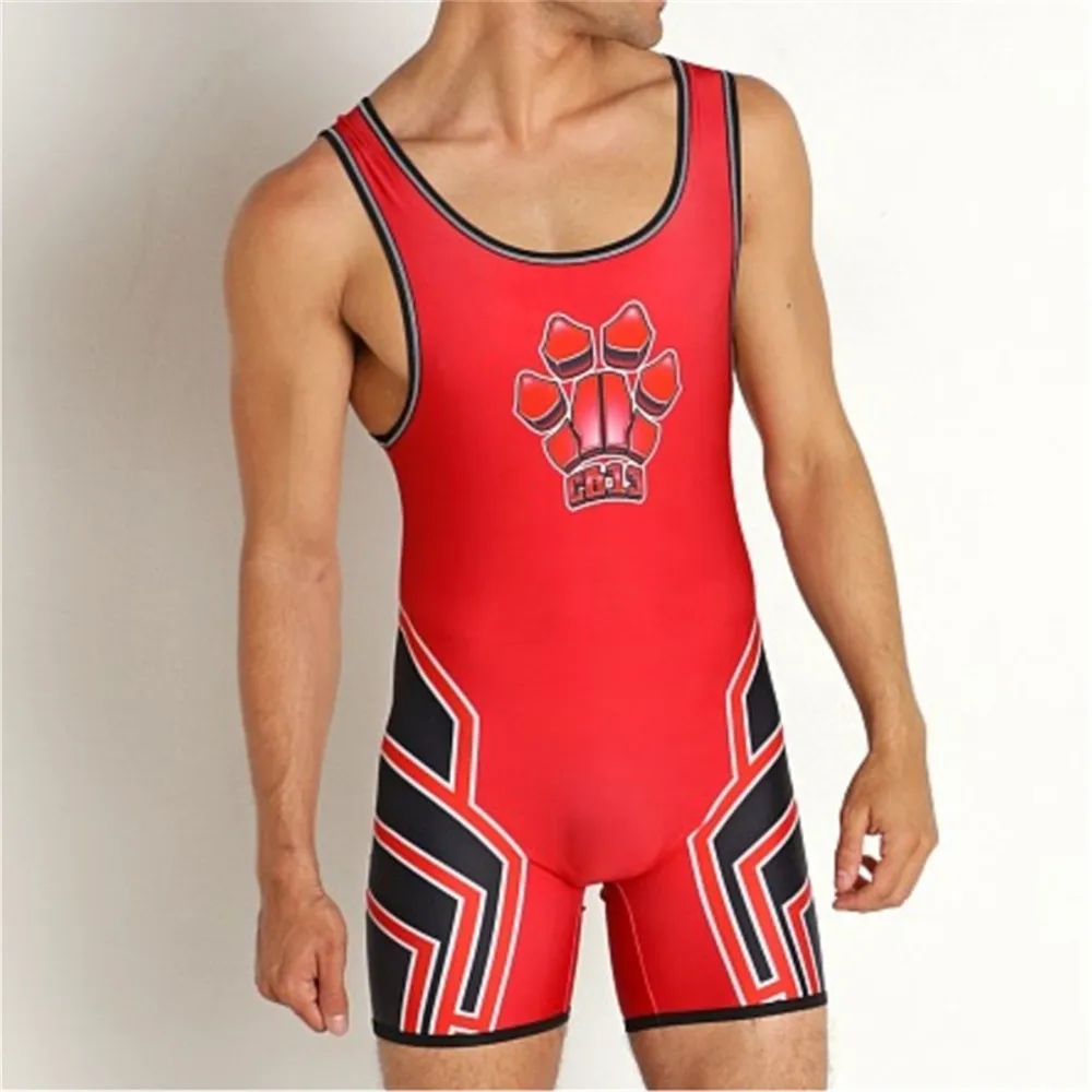 Full Body Swimwear Fitted Swimsuit Gym Bodybuilding Wrestling Weightlifting Clothing Summer Run Raise Lifting Suit Men