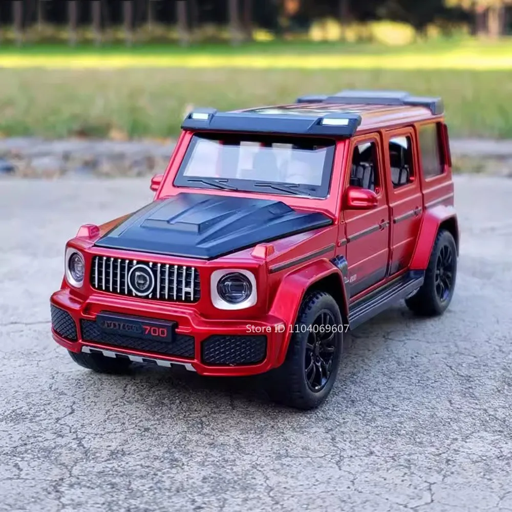 1:32 G700 Model Toy SUV Car Alloy Diecast with Pull Back Sound Light 6 Doors Opened Off-road Vehicle Collection for Kids Gift