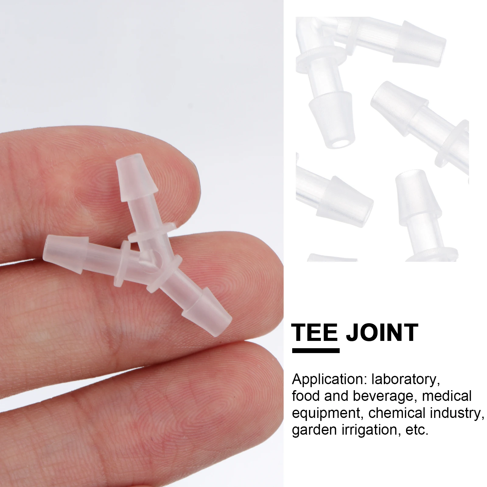 

10 Pcs 3 Way Plastic Joint High Quality Safe Connector Tube Repair Garden Laboratory Food Beverage Medical Chemical