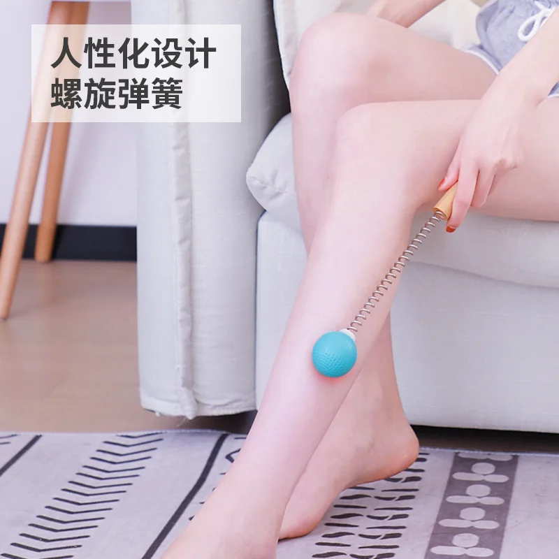 

1PCS Handheld Multi Purpose Backhammer Massage Hammer Plastic Golf Ball Wooden Handle Massage Relaxing Body Massage Tool