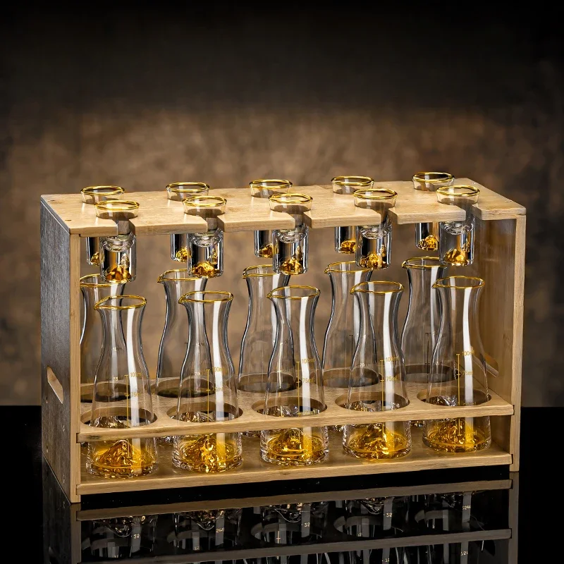 

Wine glass set Chinese creative Jiangshan wine dispenser personal special storage wine set