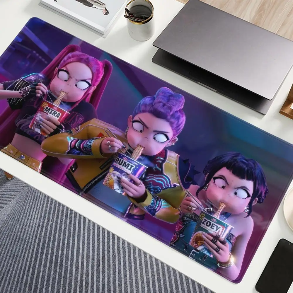 KPop D-Demon H-Hunters Mouse Pad Non-slip Mausepad Gaming Accessories Large Office Gamer Keyboard Desk Mat Rubber Mousepad