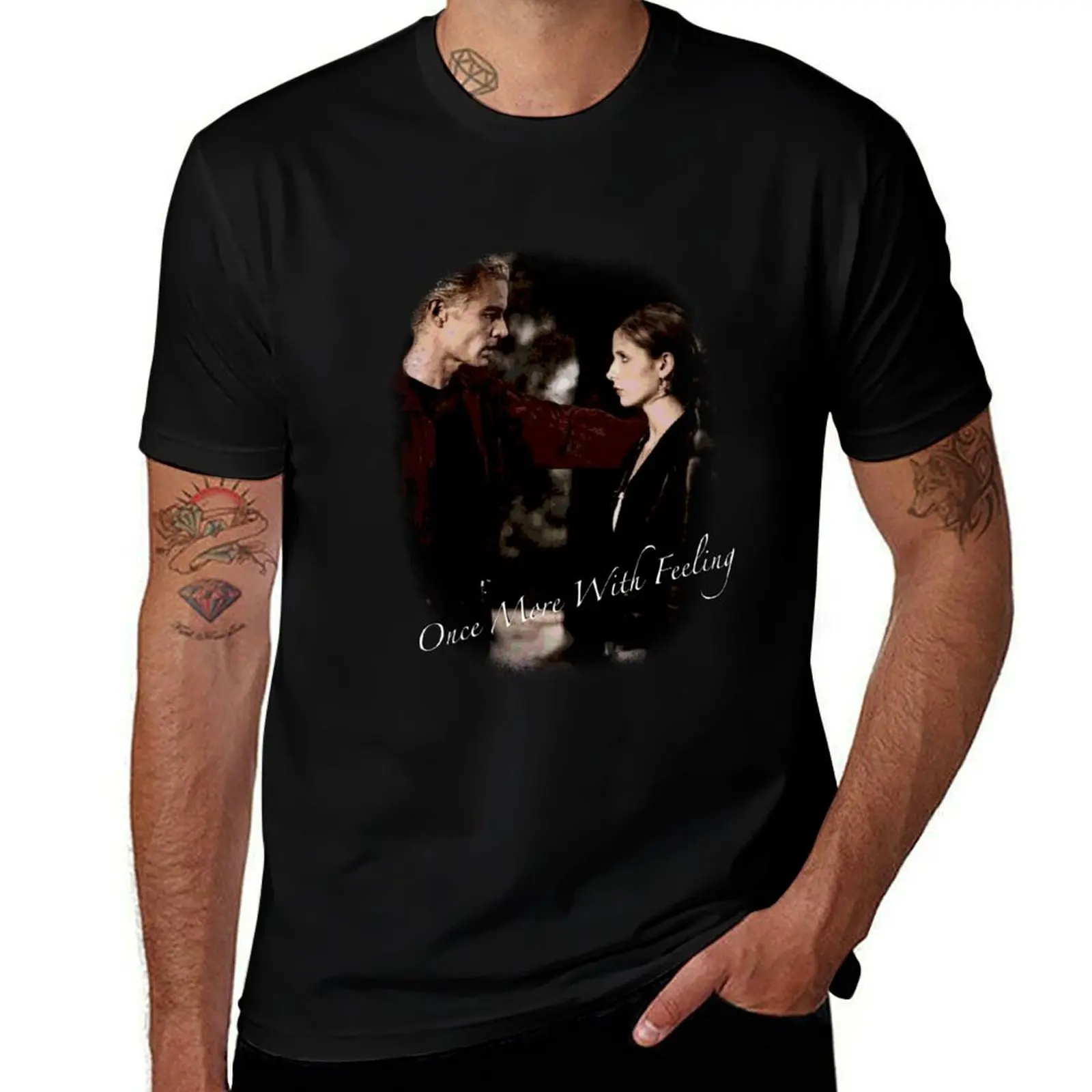Spike And Buffy - Once More With Feeling T-Shirt Trend Art Print T-Shirt