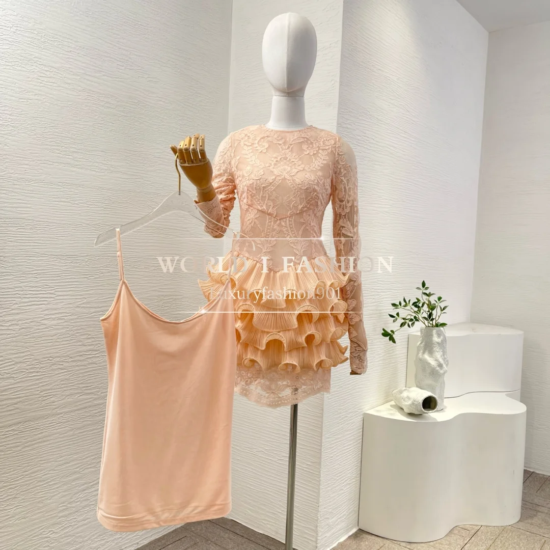 2025Midi Dresses for Women Long Sleeve High Quality As Picuture