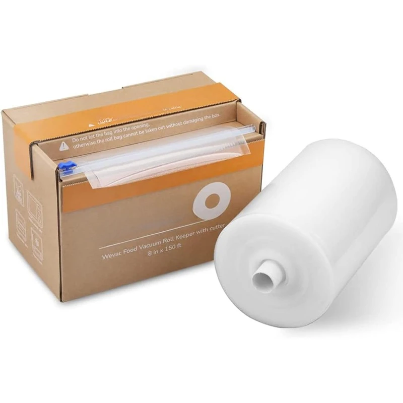 8” x 150’ Food Vacuum Seal Roll Keeper with Cutter BPA Free reat for Storage, Meal prep and Sous Vide  2025