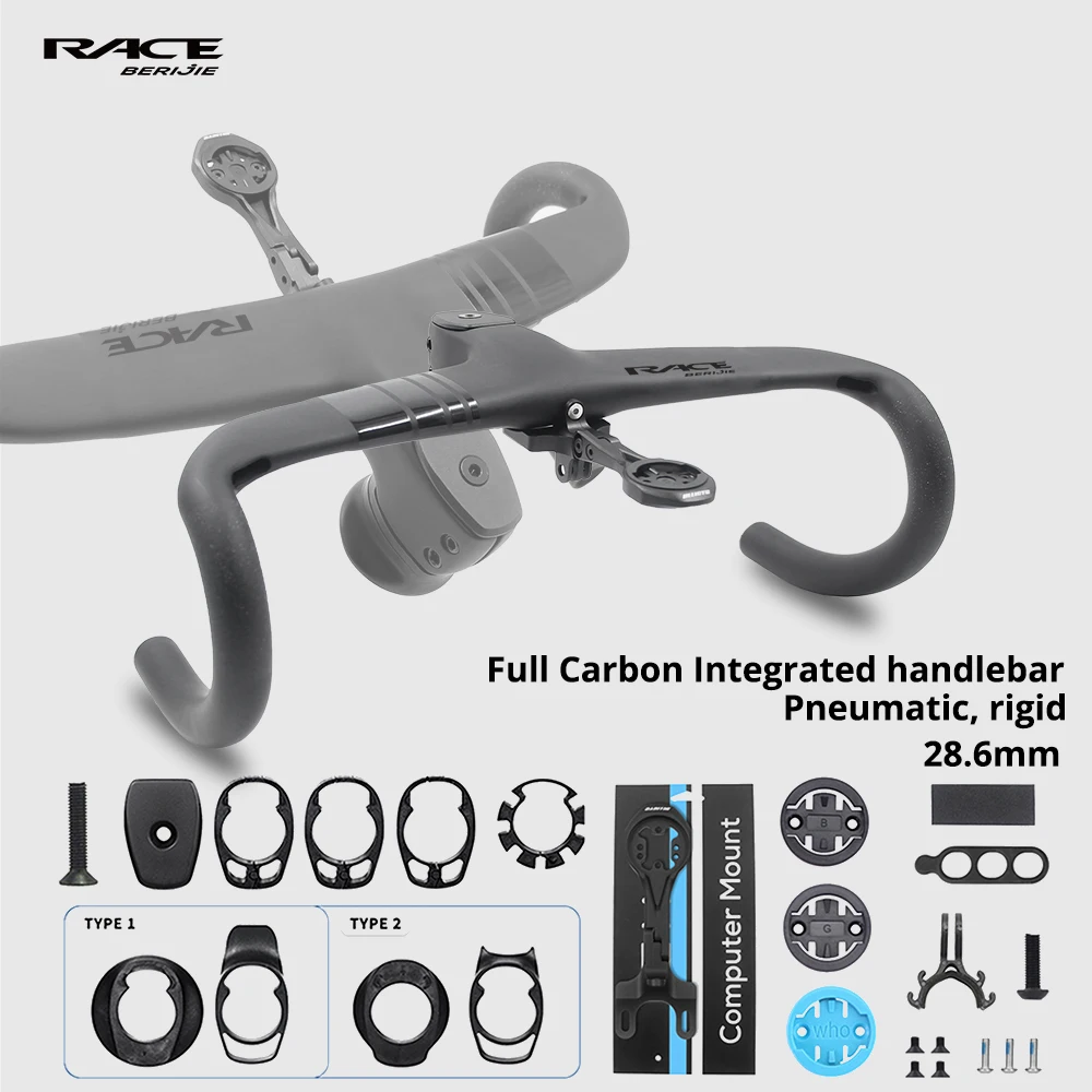 Manillar integrado con cable interno para bicicleta de carretera de carbono RACE, Di2, adaptadores disponibles para OBERA, MADONE GEN6, SUPER6 EVO Gen4