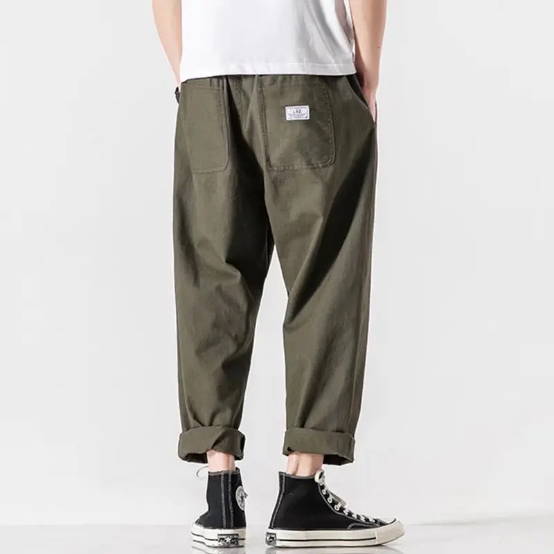 

Mens Harem Pants Men Fashion Baggy Cotton Hip Hop Joggers Korean Style Streetwear Trousers Male Cargo Pants For Men Sweatpants