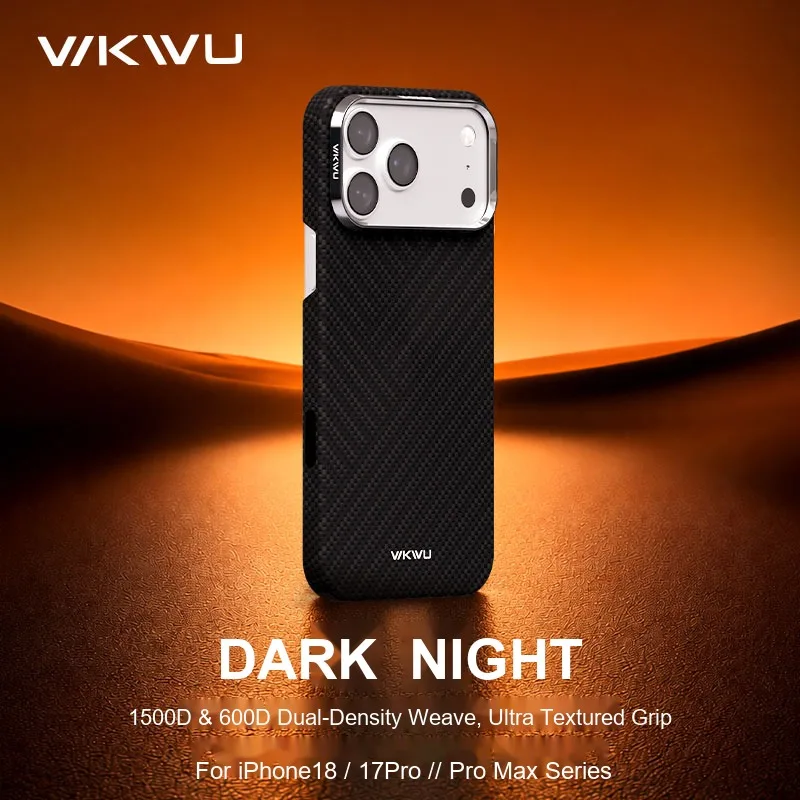 WKWU Dark Night Series | Slim Magnetic Aramid Fiber Case for iPhone 18 Promax