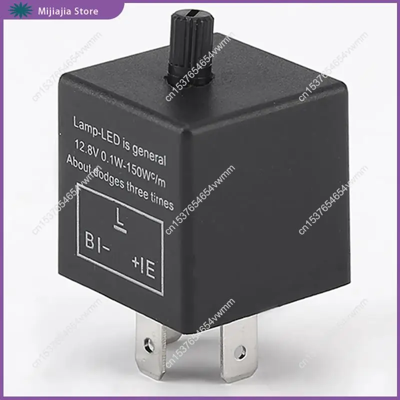 1 قطعة العالمي 12 فولت 3 دبوس CF14 دراجة نارية LED المتعري الوامض التتابع الأسود السيارات بدوره مصباح إشارة التتابع دراجة نارية التبديل S