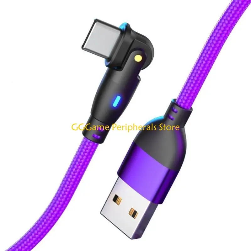 

U55B Nylon Braided Quick Charging USB to Type C Charging Data Cable with Fast Speed Transfer for Gaming Devices