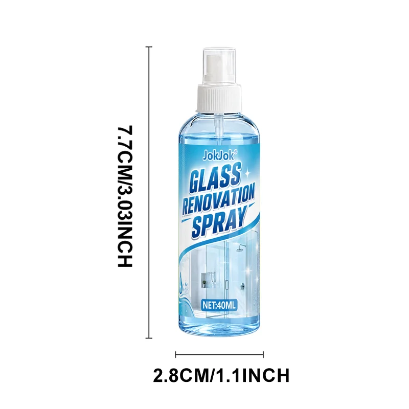 Powerful Bathroom Glass Polish Gel • Hard Water Stain Remover & Scale Cleaner for Shower Doors, Tiles, Stainless view 5
