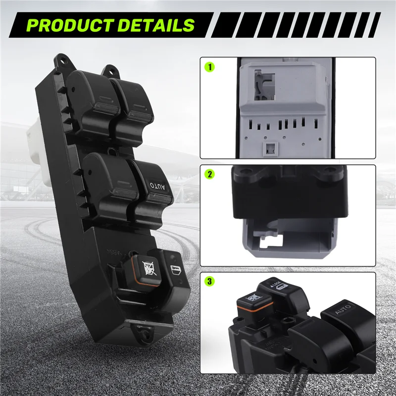 

Car Master Power Window Switch 84820-12480 For Toyota Corolla 2003-2008 Left Front Window Lifter Switch
