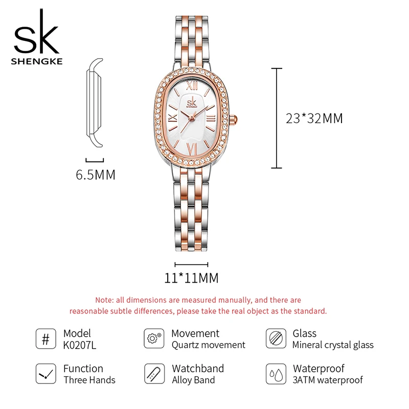 Shengke Elegant Design Ladies Watches Top Luxury Diamond Women\'s Quartz Wristwatches SK Brand Best Gifts Clock Reloj Mujer