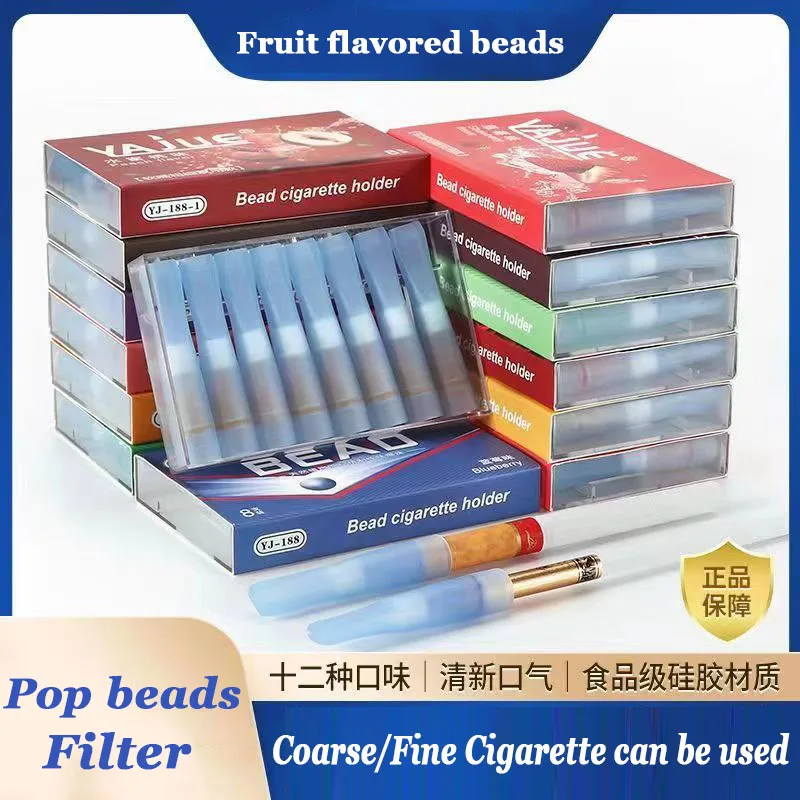 8 قطعة/الحزمة مرشحات الكرة سحق الجليد روز العنب النعناع 70% القطران تخفيض نانوبيم مرشح القطن مانعة للتسرب للبالغين المدخنين