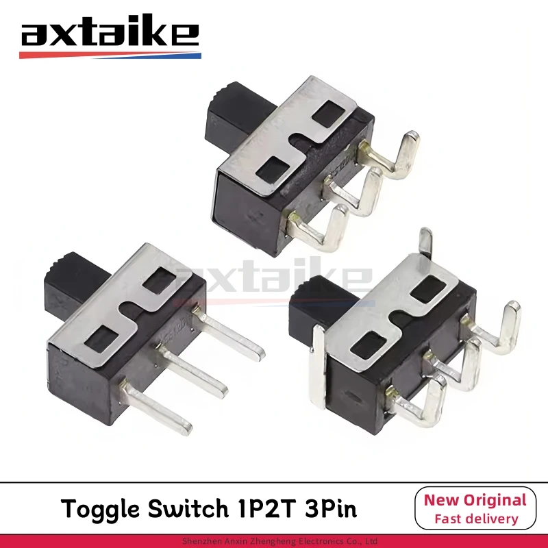 10PCS Toggle Switch 1P2T SS12D10 SS12D06 SS12D11 3Pin Bend Straight Feet Handle High 5mm Spacing Of 4.8mm 3A 250V Large Current