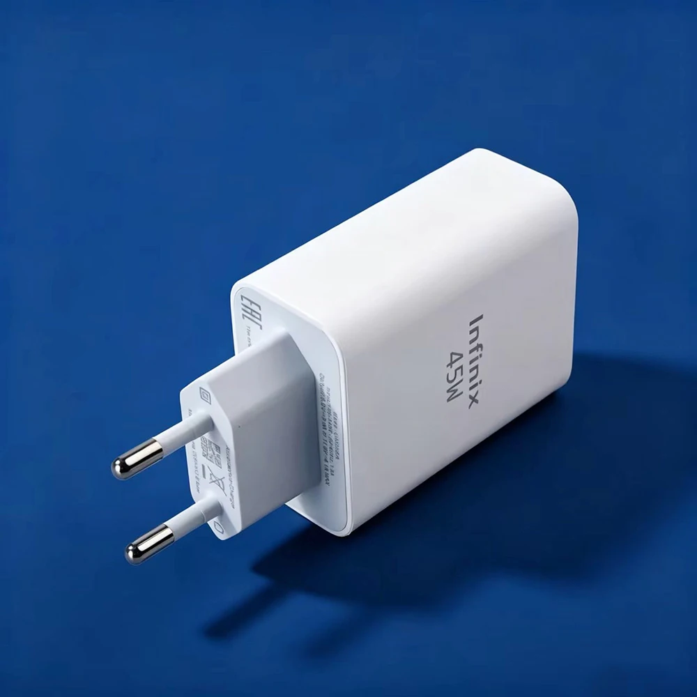 Infinix GT 50 Pro Charger 45W Super Fast Charge EU Adapter For Infinix Note 50 40 30 Pro Zero 40 X Pro Hot 60 50 40 Pro 40i 30i view 3