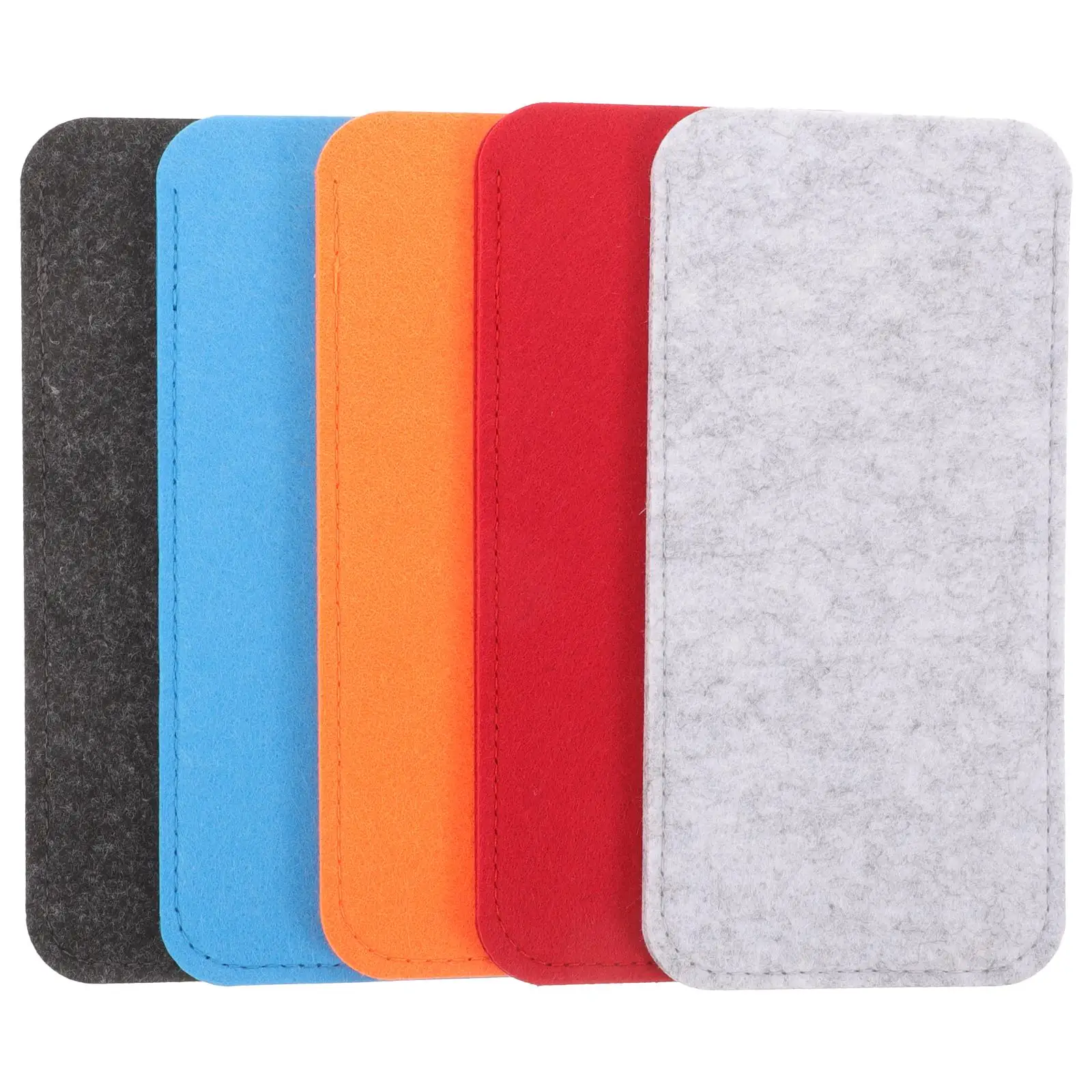 

5 Pcs Bag Sunglasses Case Felt Soft Pouch Travel Asst Colors Eyewear Sunglasses Sleeve Storage Protective Pouch
