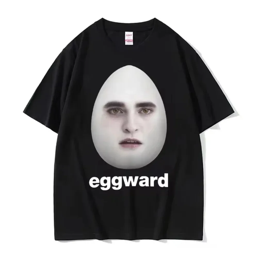 2026 Unisex Hot Twilight‑Inspired Eggward Funny Meme T‑Shirt Edward Cullen Parody Graphic Crew Neck Casual Short Sleeve Tee
