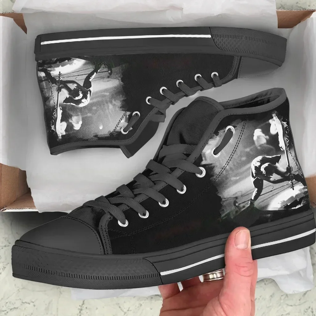 

Cool Fashion The Clash Shoes London Calling New Summer High Quality Sneakers Casual Shoes Men Women High Top Classic Board Shoes