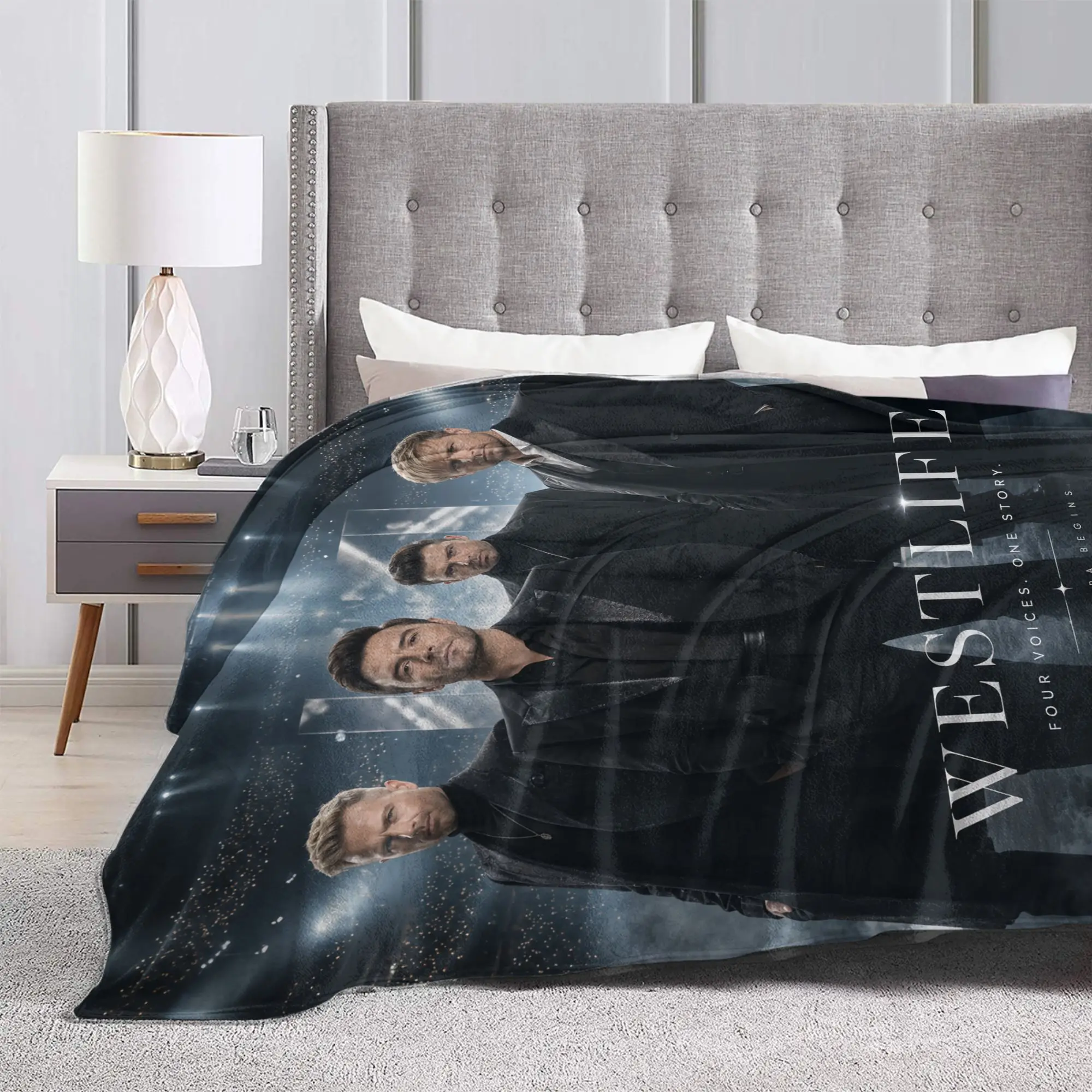 Westlife Soft Blanket  Girls Boys Plush Throw Blanket Fluffy Home Decor Flannel Bedspread Sofa Bed Cover